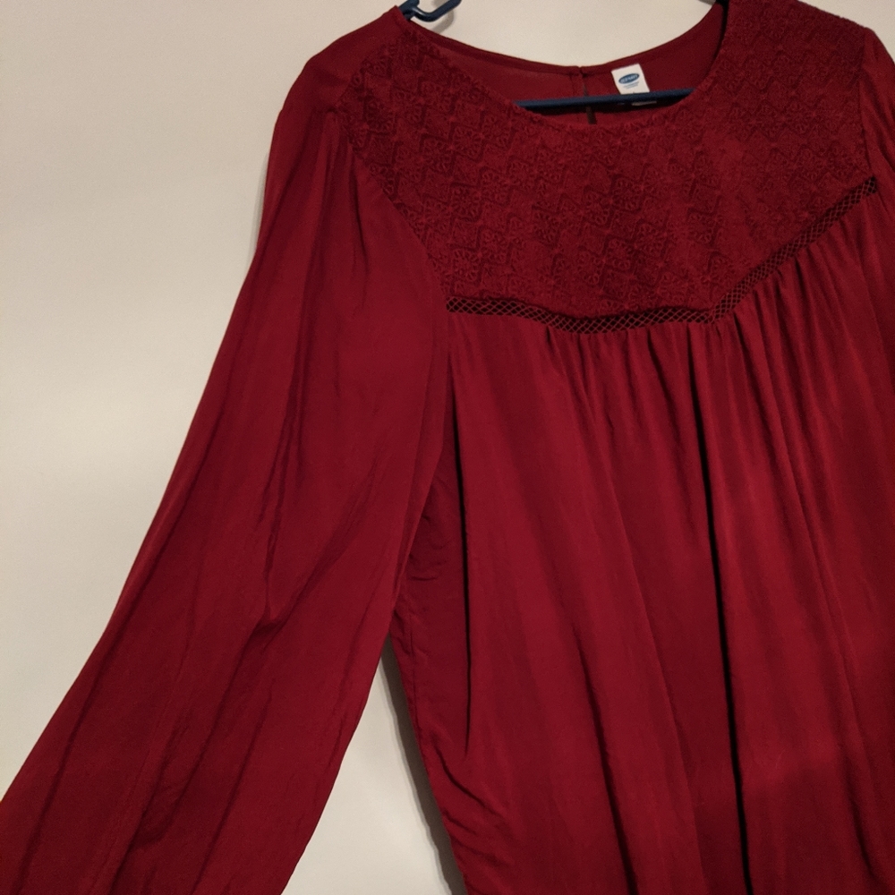 Burgundy Blouse